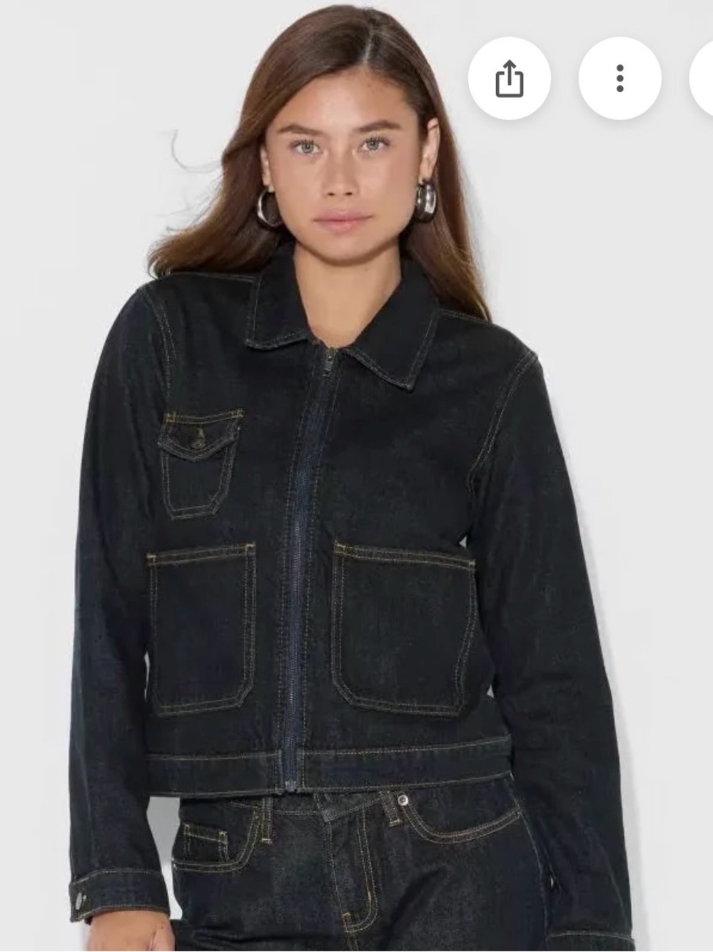 wild fable denim utility jacket